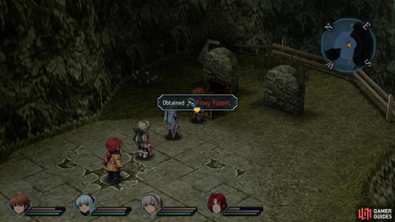 Continue through the area to find two more chests, one containing a Proxy Puppet,