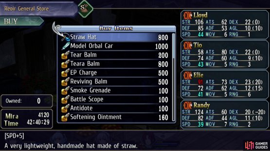 You can also buy some Straw Hat accessories from the Reoir General Store.