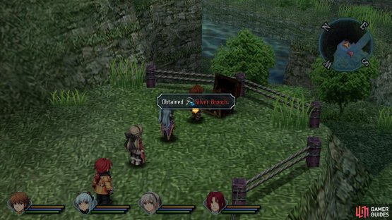 In the second area you can loot a chest containing a Silver Brooch,