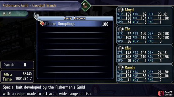 which entitles you to buy Deluxe Dumplings from the Fishing Guild.