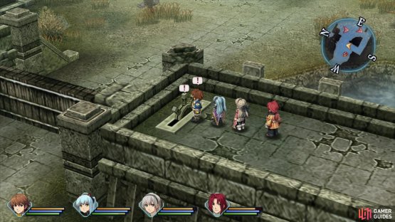 then continue deeper into the Ancient Battlefield, taking a brief detour to turn a lever and open a gate.
