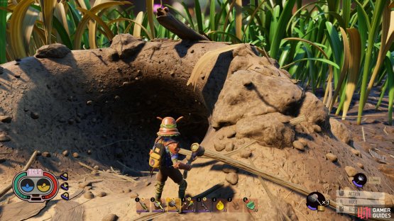 You can enter the nest of the Red Anthill from the mound entrance here.