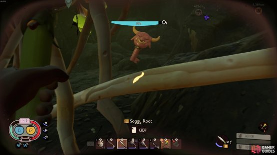 To get through the soggy root, you&rsquo;ll need to use a Tier II dagger