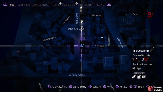 You can find the Faces of Gotham Street Art to the south of Paris Island.