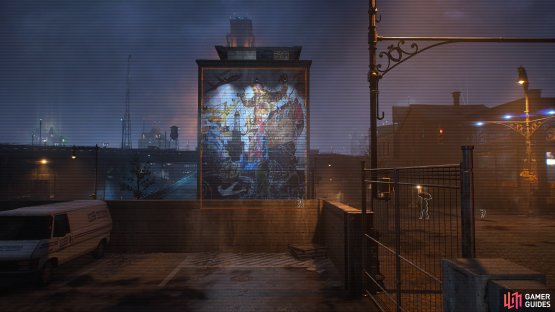 &ldquo;Gotham Piers&rdquo; Street Art is painted by artist The Catburglar.