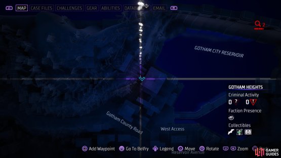 The map location of Batarang # 55.