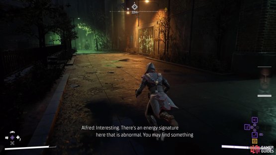 If you hear Alfred talk about an energy signature, you’re close