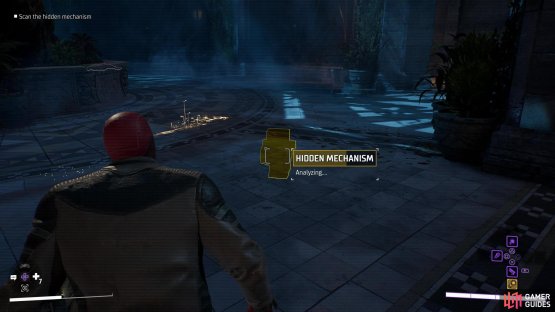 Scan a hidden mechanism under the floor,