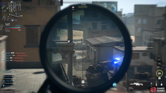 Enemy snipers will have a telltale scope glare when they are aiming down the sight.