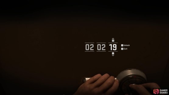 Enter the date into the safe and the door will spring open.