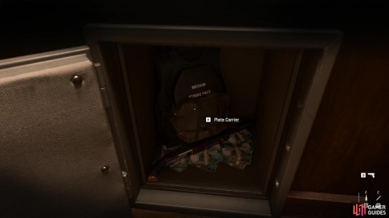 Inside you will find a weapon and some armor to help you on your way.