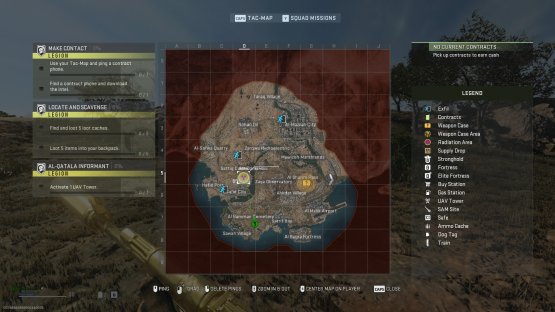 You can find the Radiation Zone marked by the yellow cirle and the purple radiation icon on the map.