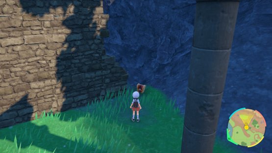 to find the  Gimmighoul Chest in the ruins.