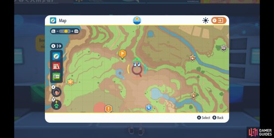Head to the flag icon for orange stake 2