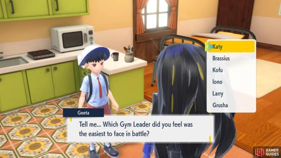 Then answer her little questionnaire.