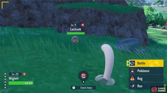 These are the actions you can select. (Credit: Serebii)