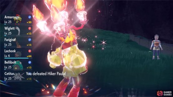 If you KO/catch a Pok&eacute;mon, all of your Pok&eacute;mon will earn EXP. (Credits: Serebii)