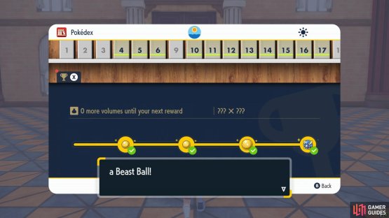 The Beast Ball is the final Pok&eacute;dex reward. (Credit: Zapph)