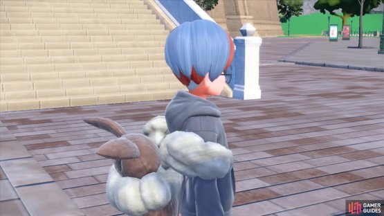 We have to ask where she got the Eevee bag from&hellip; (Credit: The Pok&eacute;mon Company)