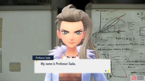 Sada is your Professor in Pok&eacute;mon Scarlet. (Credit: The Pok&eacute;mon Company)