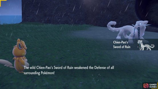 Its Sword of Ruin makes your Pok&eacute;mon extra vulnerable too.