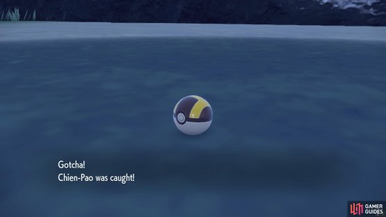 It can take many balls, but eventually you should catch Chien-Pao!