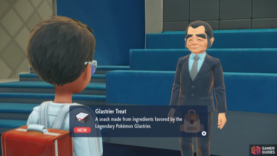 He will give you treats to make Legendary Pok&eacute;mon appear.