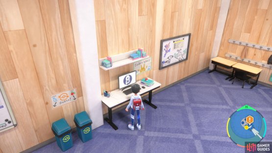 Borrow the PC at the League Club Room.
