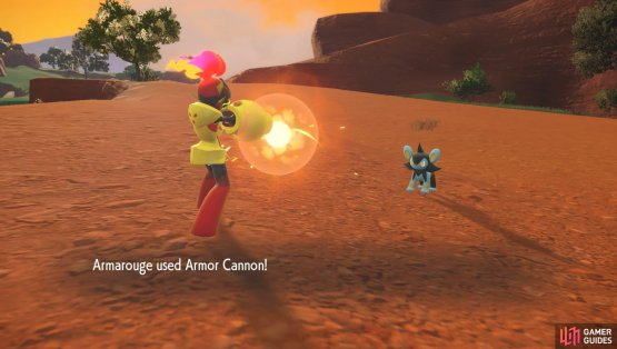 Its Armor Cannon packs a mighty punch, but weakens its defensive stats. (Credit: The Pok&eacute;mon Company)