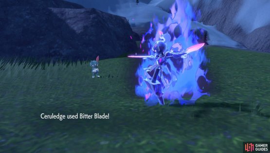 Its Bitter Blade move can drain HP from foes. (Credit: The Pok&eacute;mon Company)