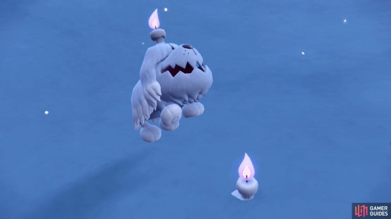 Greavard likes to hide underground, only revealing the candle on its head. (Credit: The Pok&eacute;mon Company) 