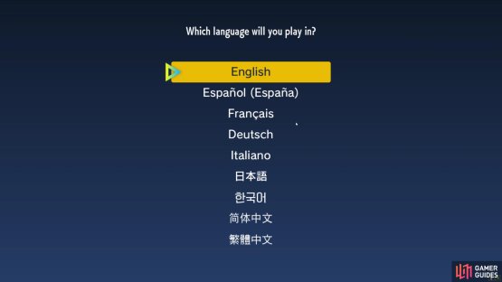 Here are the available languages.