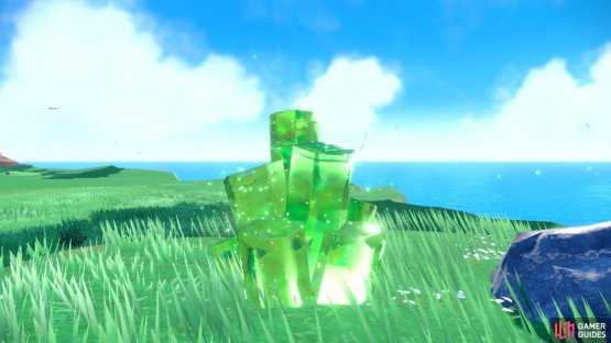 Look for Tera Raid crystals to enter a Tera Raid Battle. (Credit: The Pok&eacute;mon Company)