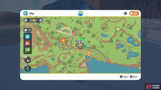 Head to the flag icon just southwest of Los Platos