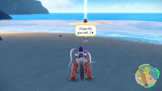 to find Stefan standing on the beach