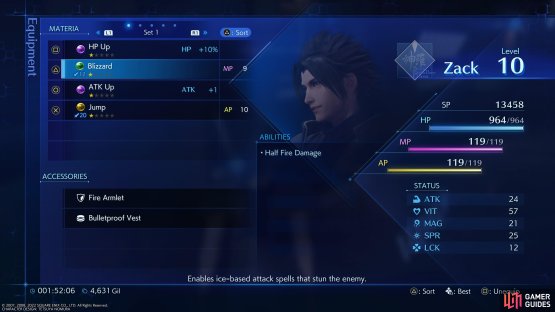 Make sure you equip Materia that needs leveling