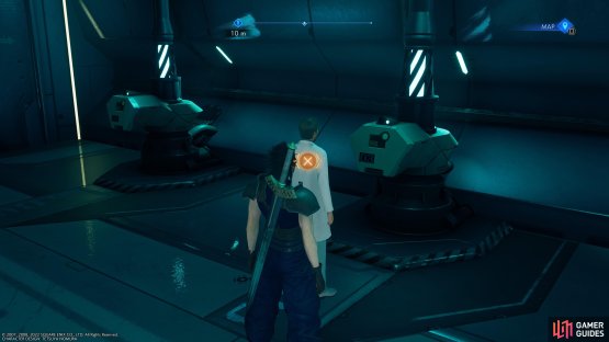 where speaking to this Researcher will unlock the first mission of the chain