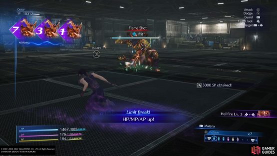Hit the buttons shown to summon Ifrit to do his limit break