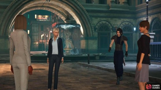 You can join both the Angeal and Genesis fan clubs near the fountain in Chapter 2