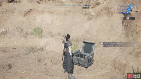 Search for two chests in M10-1-1 to score a Potion and an Elixir,