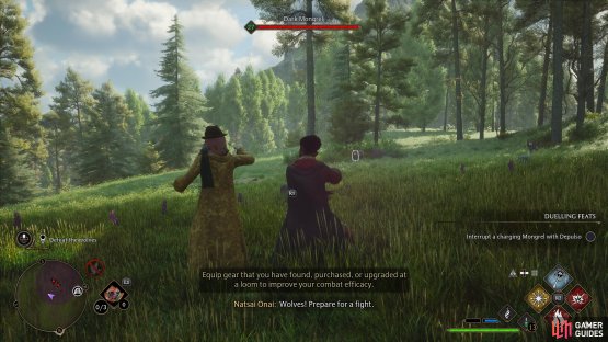 Defeat the mongrels that ambush you.