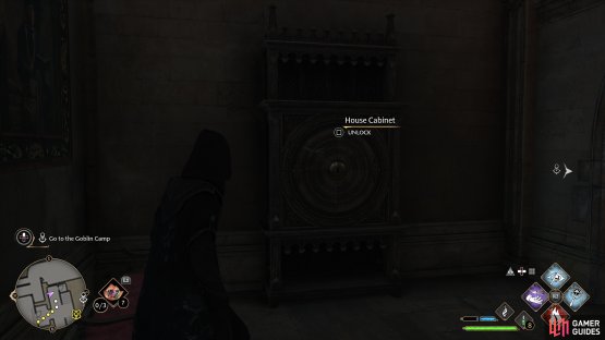 The seventh Daedalian Key cabinet location
