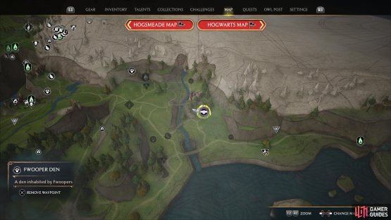 !Fwooper den location.