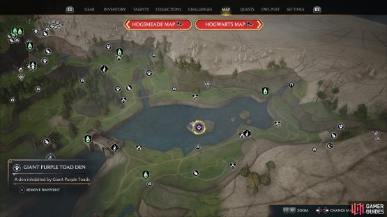 !Giant Purple Toad den location.