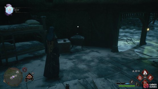 to find the Collection Chest in a tent.