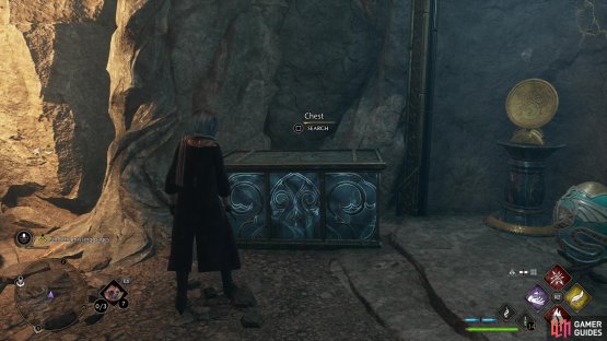 beyond which you&rsquo;ll find a large chest.