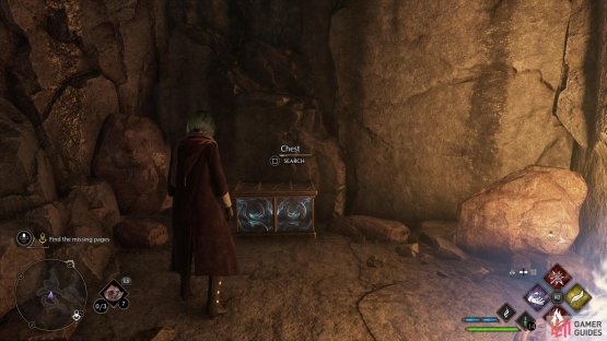 beyond which you&rsquo;ll find a small chest.