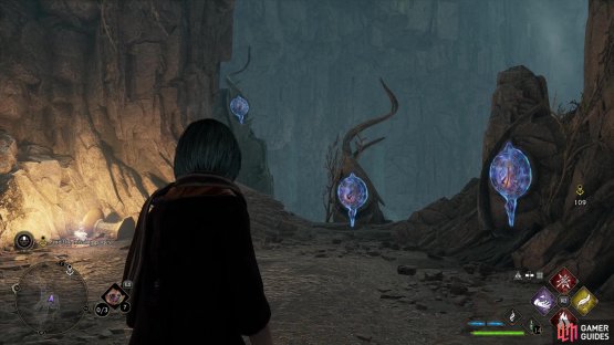 The three symbols you&rsquo;ll need to hit to unlock the second door are more spread out,