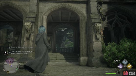 You&rsquo;ll find the first flying page fluttering about under an archway in the courtyard,