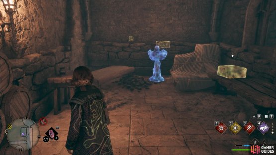 Cast a fire-based spell to light the brazier.